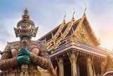 Wat Phra Kaew, Emerald Buddha temple,  Wat Phra Kaew is one of Bangkok's most famous tourist sites
