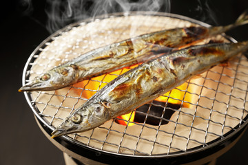 Wall Mural - さんま　Grilled Pacific saury