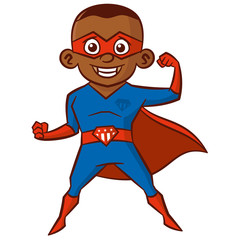 Wall Mural - Superhero boy Cartoon character