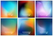 © happyvector071 - Abstract Creative concept vector multicolored blurred background set. For Web and Mobile Applications, art illustration template design, business infographic and social media, modern decoration