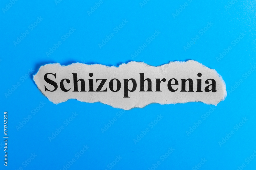 Schizophrenia text on paper. Word Schizophrenia on a piece of paper ...