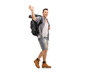 © Ljupco Smokovski - Hiker walking and waving at the camera