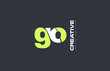 green letter go g o combination logo icon company design joint joined