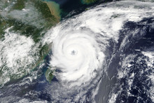 Typhoon Talim Is Heading Towards China And Taiwan - Elements Of This Image Furnished By NASA 