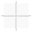 blank x and y axis Cartesian coordinate  plane with numbers on white background vector
illustration
