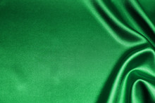 Green Satin, Silk, Texture Background