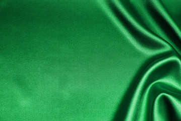 Green satin, silk, texture background