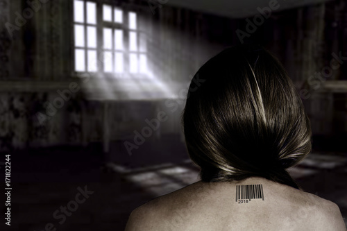 Fotografía Concept of human trafficking
