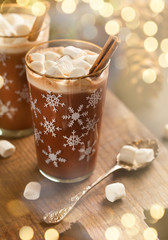 Fototapete - Hot chocolate with marshmallows