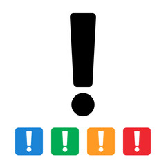 Poster - attention exclamation mark
