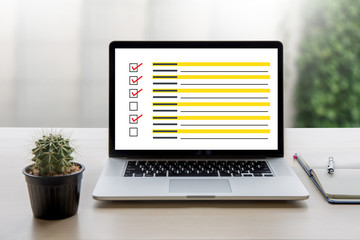 businessman SURVEY and Results Analysis Discovery Concept