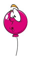 Wall Mural - Surprised Cartoon Balloon