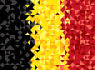 Wall Mural - Abstract Belgium Flag, Belgian Colors (Vector Art)