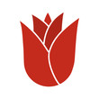 Rosebud glyph color icon