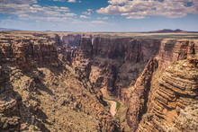 Colorado River Carving Through The Grand Canyon