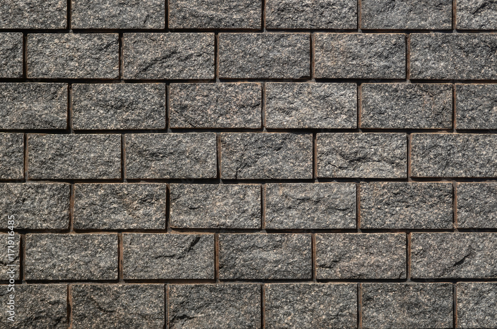 Abstract grey brick wall pattern background, rough solid texture and ...