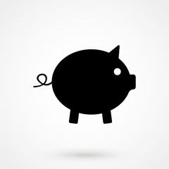 Poster - Pig icon. Pig vector illustration