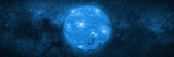 Fototapeta  - dwarf star in a star field 