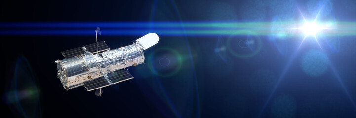 Wall Mural - hubble space telescope observing a star