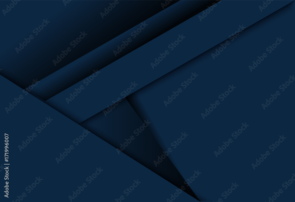 Blue gradient geometric background material design overlap layer ...