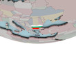 © harvepino - Bulgaria with flag on globe