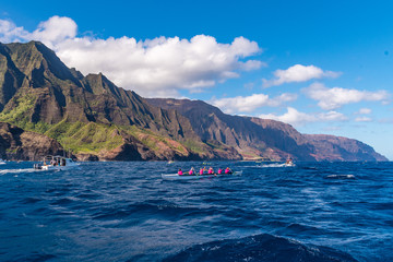 Wall Mural - Napali Canoe Race