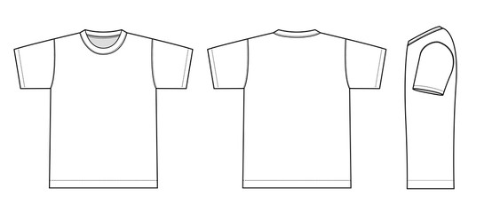 tshirts illustration (white / side)