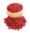 © pisut - goji berries isolated on white background.