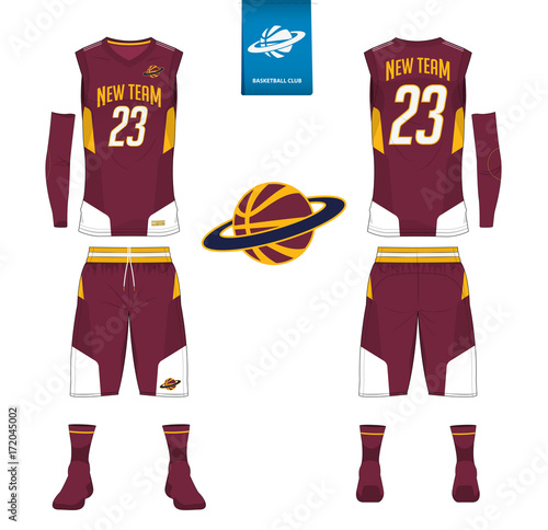 Download Basketball jersey, shorts, socks template for basketball ...