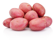 New Red Potato Isolated On White Background