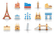Wahrzeichen von Europa - Iconset (Farbe)