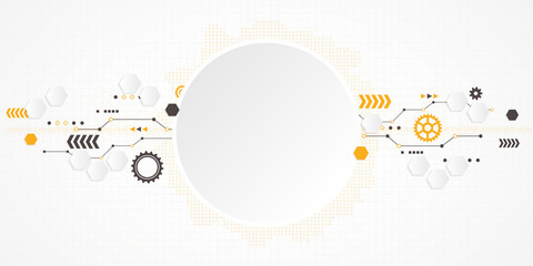 Wall Mural - abstract technological background. vector illustration.