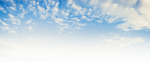 clear blue sky and white clouds