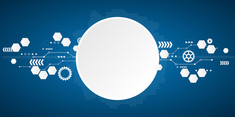 Wall Mural - abstract technological background. vector illustration.