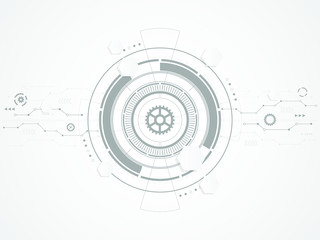 Wall Mural - abstract technological background. vector illustration.