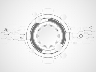 Wall Mural - abstract technological background. vector illustration.