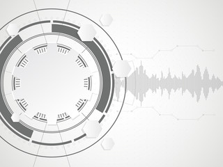 Wall Mural - abstract technological background. vector illustration.
