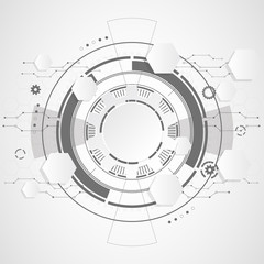 Wall Mural - abstract technological background. vector illustration.