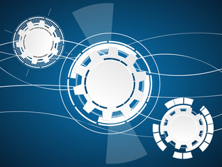 Wall Mural - abstract technological background. vector illustration.