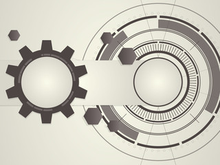 Wall Mural - abstract technological background. vector illustration.