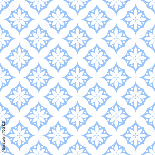Wallpaper Baroque Damask Blue And White Floral Pattern Vintage Ornament Background For Wallpaper Printing On The Packaging Paper Textiles Tile Stock Vector Adobe Stock