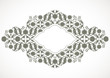 © cosveta - Arabesque vintage outline decor ornate pattern for design template vector. Eastern motif. Floral Border Frame. Lines flowers for save the date and greeting card, wedding invitation, banner, poster