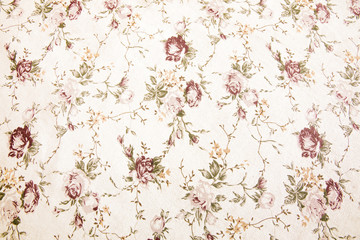 Vintage floral fabric