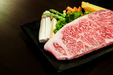 Wall Mural - Wagyu beef striploin steak