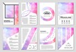 © happyvector071 - Abstract vector layout background set. For art template design, list, front page, mockup brochure theme style, banner, idea, cover, booklet, print, flyer, book, blank, card, ad, sign, sheet,, a4.