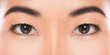 Close-up of Asian eyes.