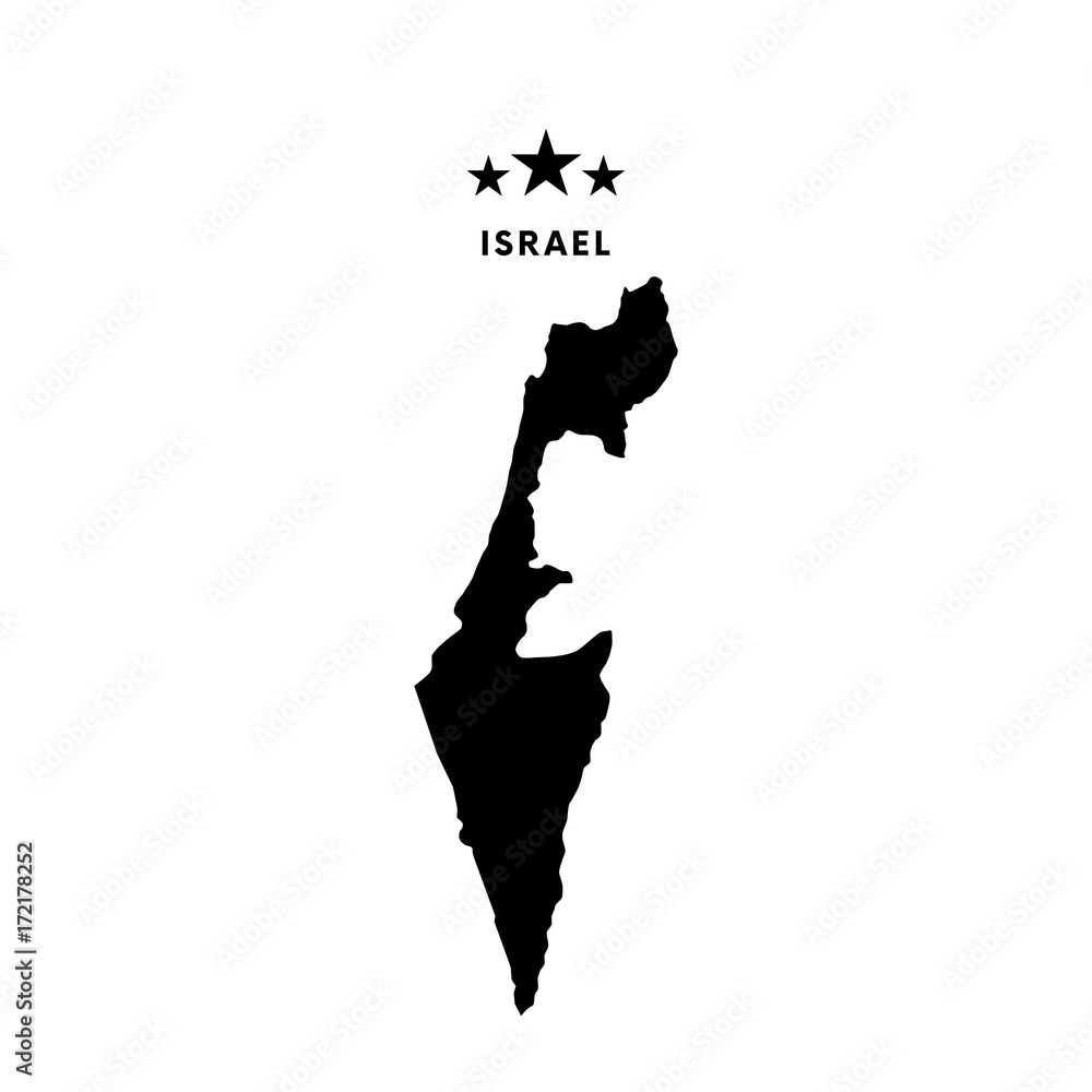 Israel Map Vector Israel map. Vector illustration. Stock Vector | Adobe Stock