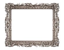 Silver Frame For Paintings, Mirrors Or Photos