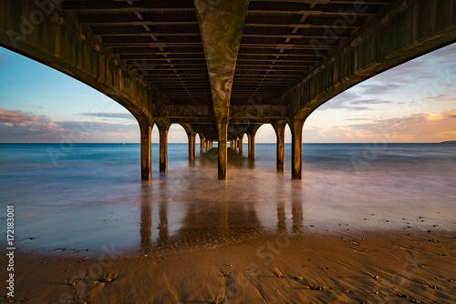under the pier