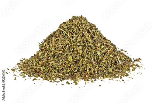 Fotografía Dried savory isolated on a white background